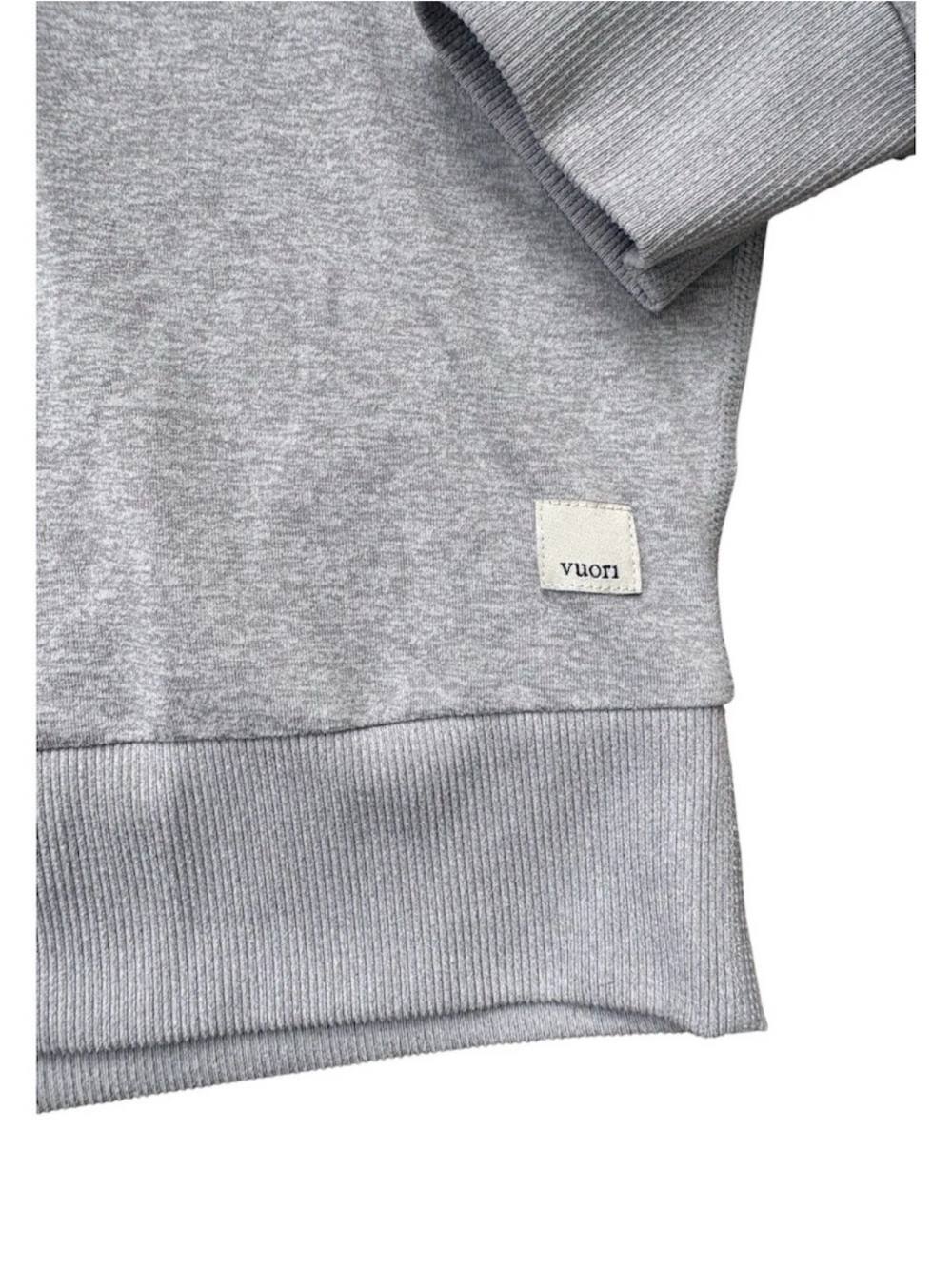 Vuori Halo Long Sleeve Crew Charcoal DreamKnit™ Pullover Women's XS Sweatshirt - Picture 3 of 5